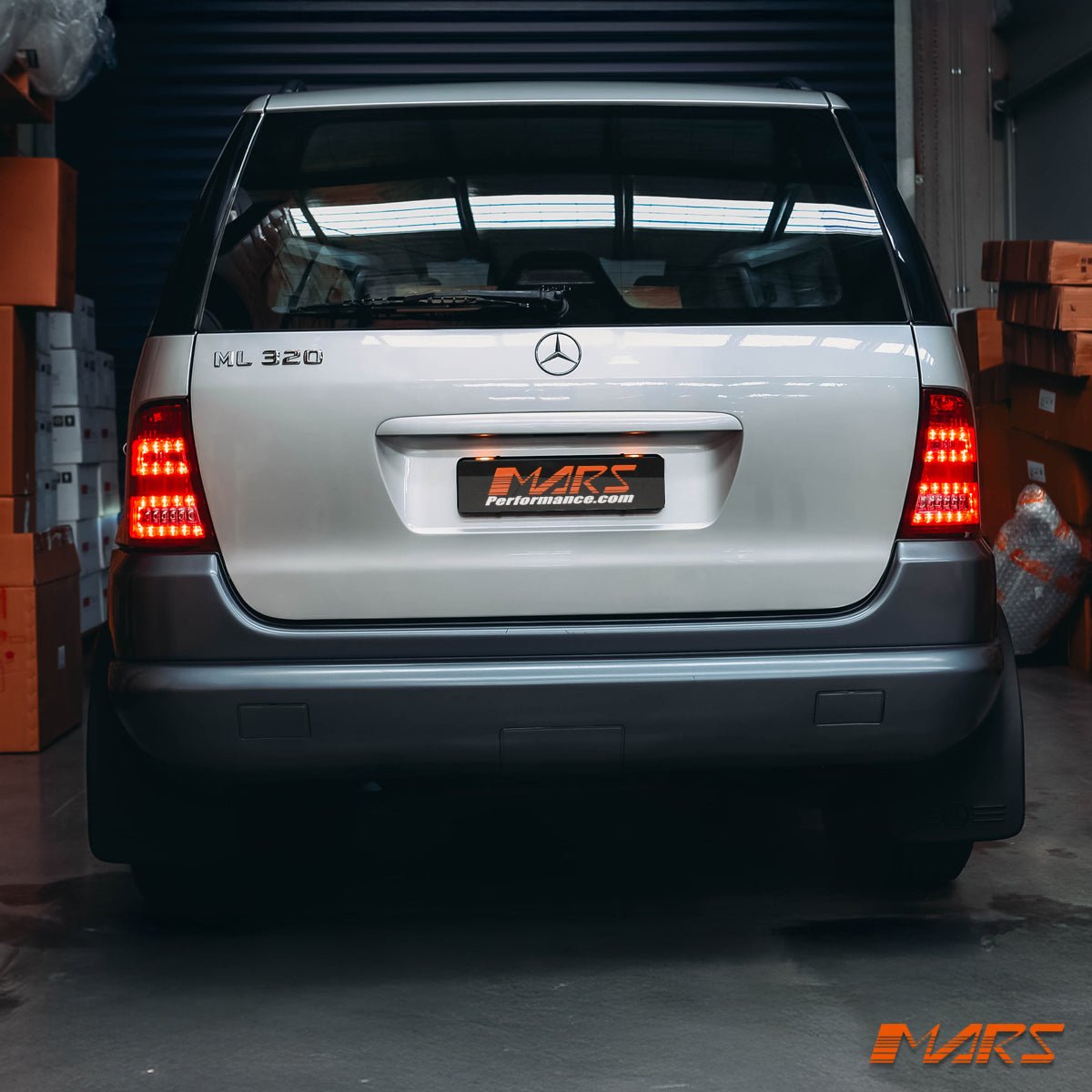 Clear Red LED Tail Lights for Mercedes - Benz ML - Class W163 1997 - 2005 & ML55 AMG - Mars Performance