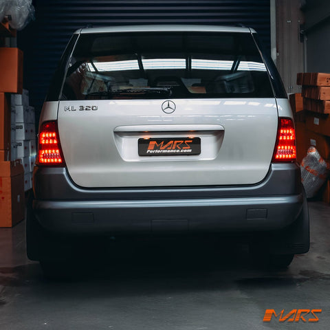 Clear Red LED Tail Lights for Mercedes - Benz ML - Class W163 1997 - 2005 & ML55 AMG - Mars Performance