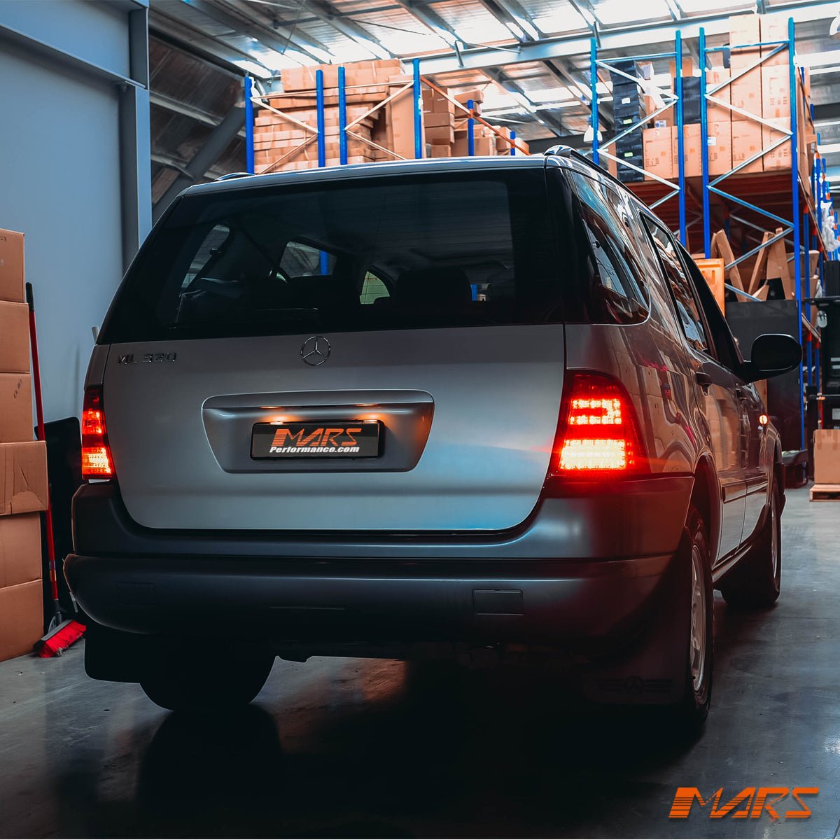 Clear Red LED Tail Lights for Mercedes - Benz ML - Class W163 1997 - 2005 & ML55 AMG - Mars Performance