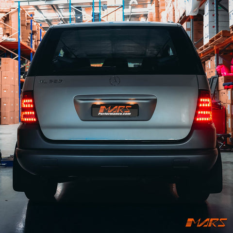 Clear Red LED Tail Lights for Mercedes - Benz ML - Class W163 1997 - 2005 & ML55 AMG - Mars Performance