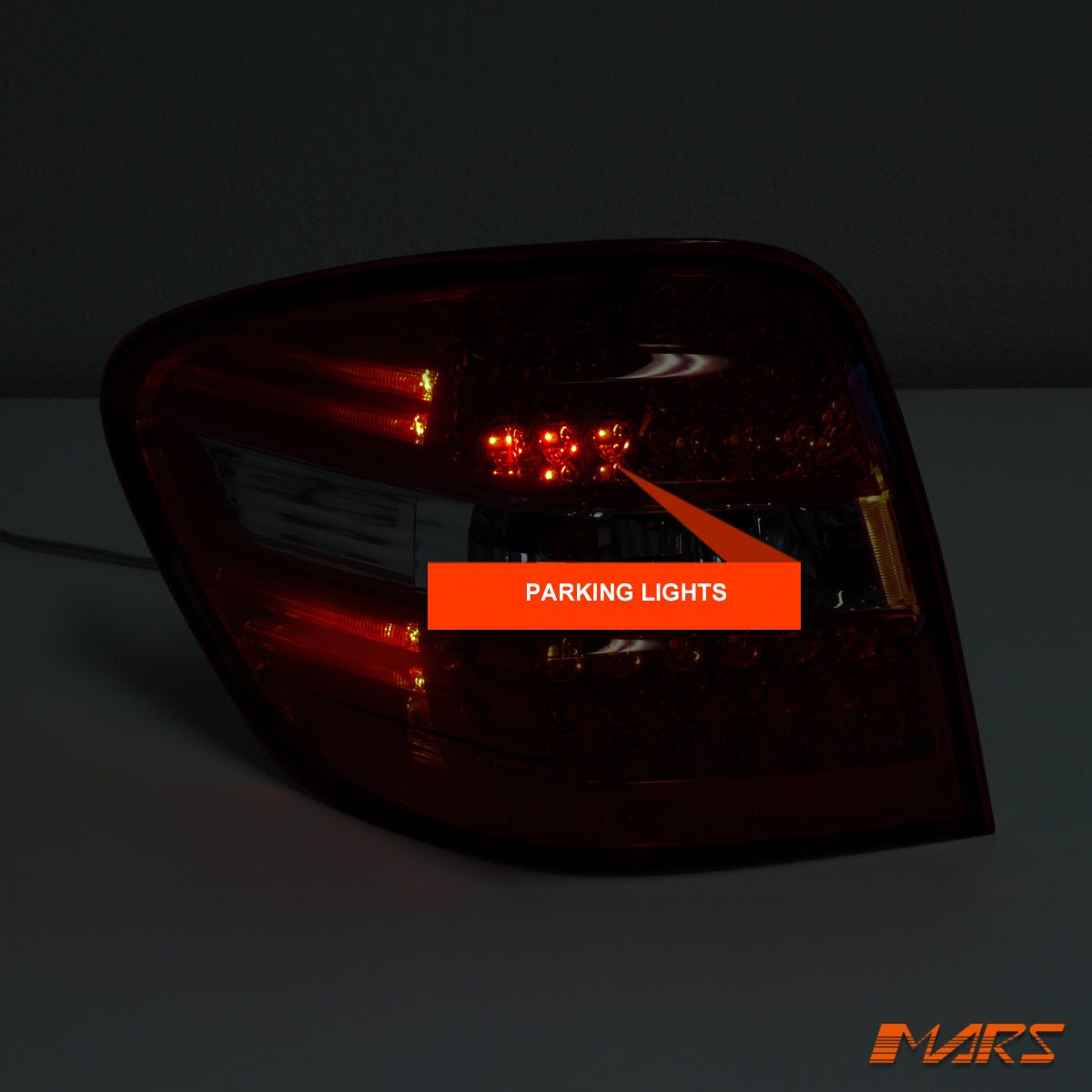 Clear Red LED Tail Lights for Mercedes - Benz ML - Class W164 2006 - 2008 & ML63 AMG - Mars Performance