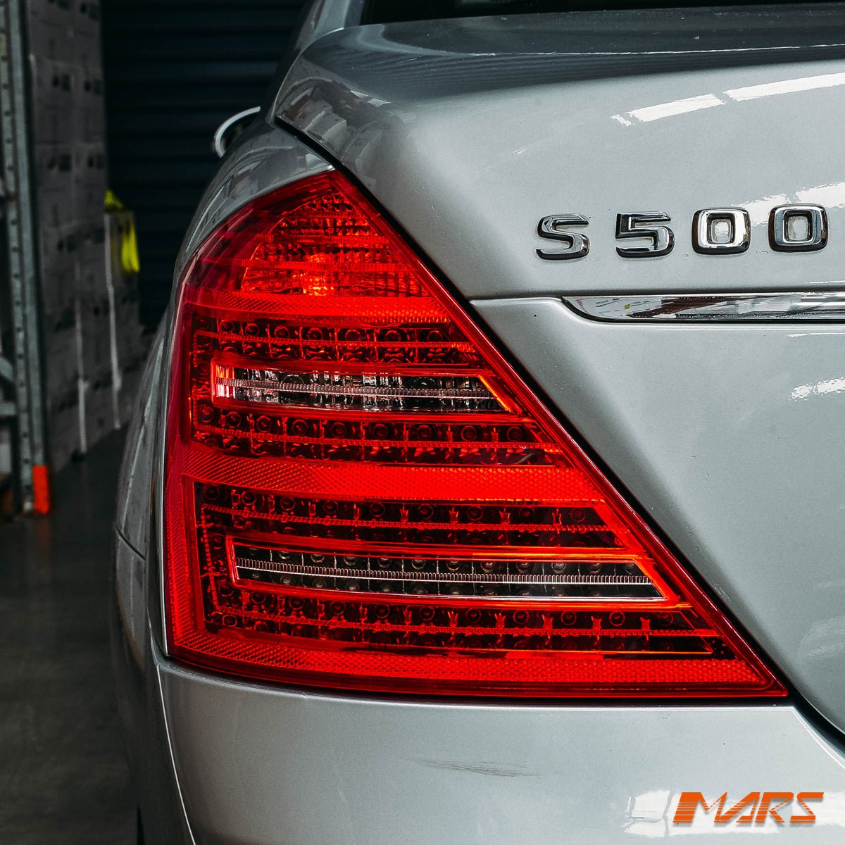 Clear Red LED Tail Lights for Mercedes S-Class W221 06-09 & S63 AMG ...