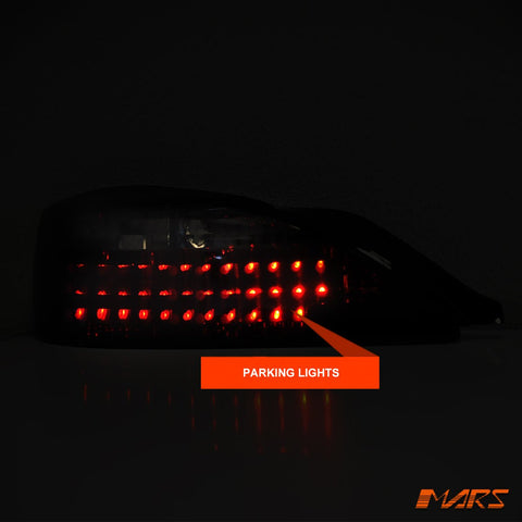 Clear Red LED Tail Lights for Nissan 200SX Silvia S15 - Mars Performance