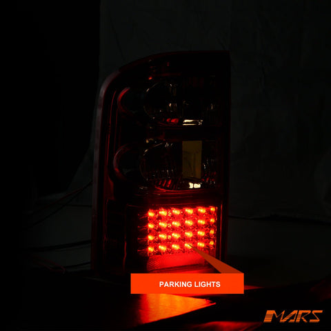 Clear Red LED Tail lights for Nissan Patrol GU 1997 - 2004, Series 1, 2, 3. - Mars Performance