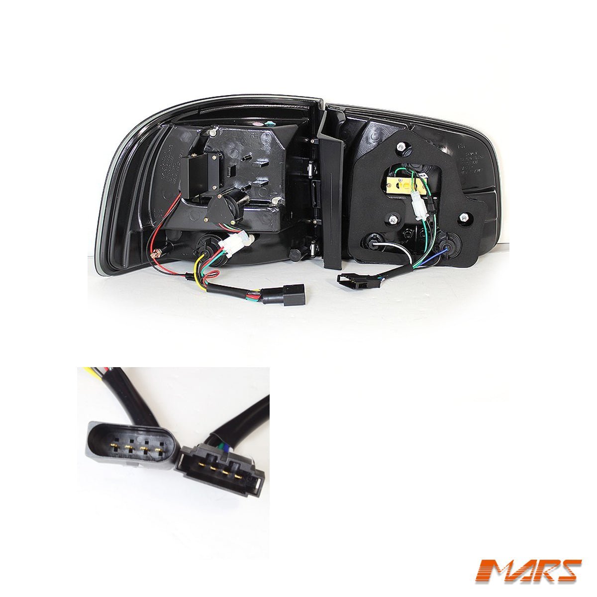Clear Red LED Tail lights for Volkswagen VW Touareg 7L 2003 - 2007 - Mars Performance