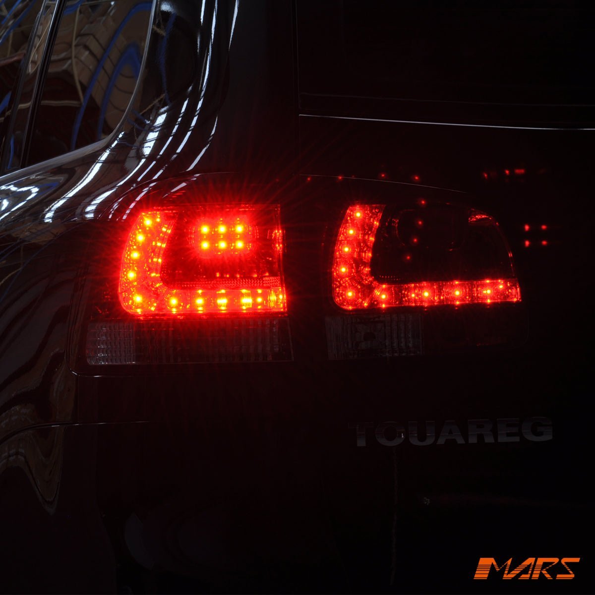 Clear Red LED Tail lights for Volkswagen VW Touareg 7L 2003 - 2007 - Mars Performance