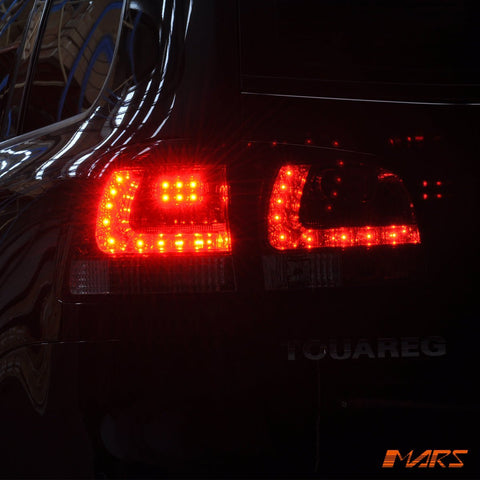 Clear Red LED Tail lights for Volkswagen VW Touareg 7L 2003 - 2007 - Mars Performance