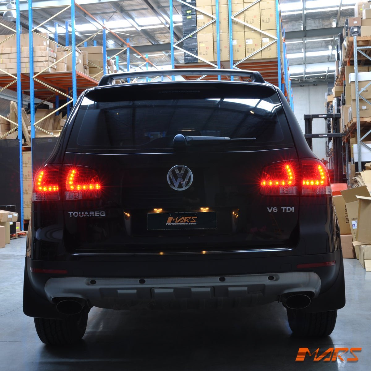 Clear Red LED Tail lights for Volkswagen VW Touareg 7L 2003 - 2007 - Mars Performance