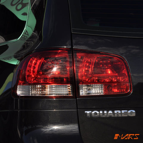 Clear Red LED Tail lights for Volkswagen VW Touareg 7L 2003 - 2007 - Mars Performance