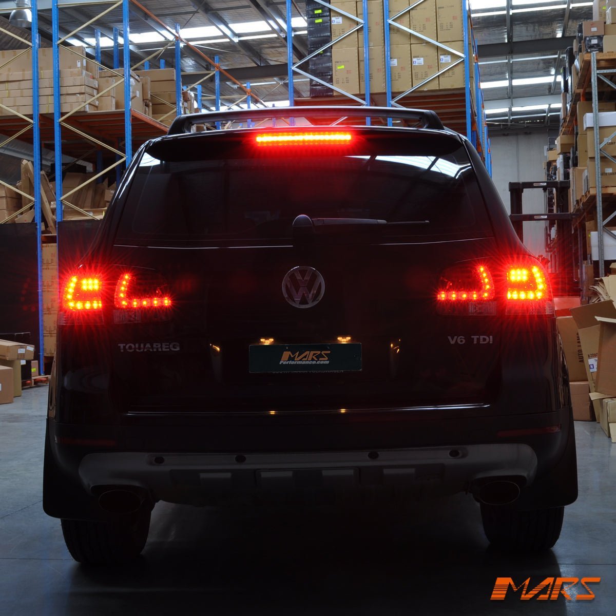 Clear Red LED Tail lights for Volkswagen VW Touareg 7L 2003 - 2007 - Mars Performance