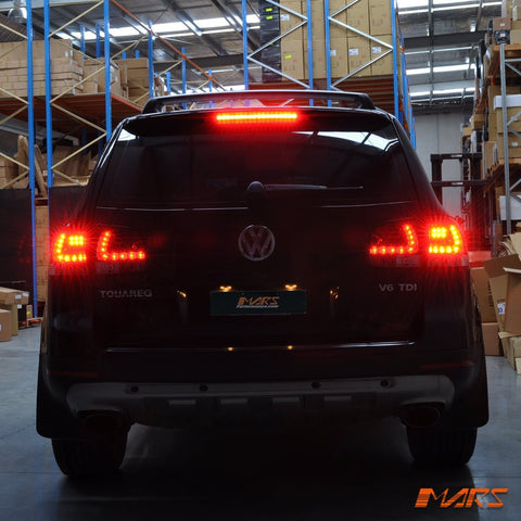 Clear Red LED Tail lights for Volkswagen VW Touareg 7L 2003 - 2007 - Mars Performance