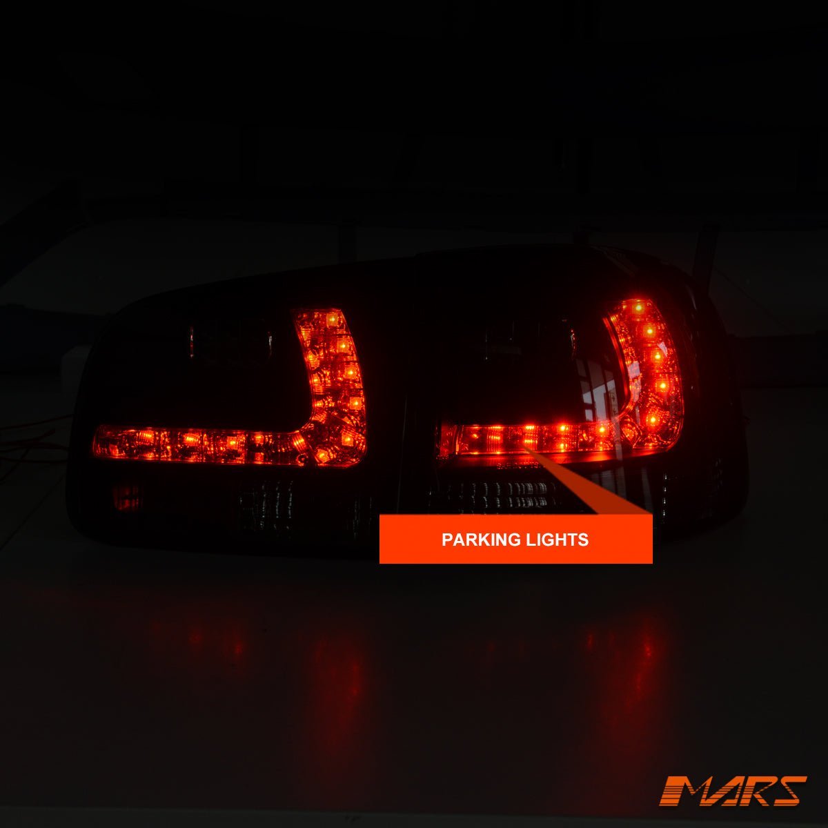 Clear Red LED Tail lights for Volkswagen VW Touareg 7L 2003 - 2007 - Mars Performance
