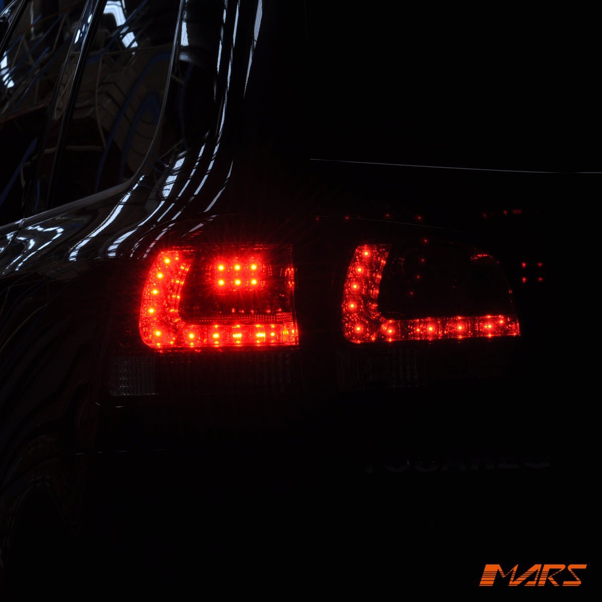 Clear Red LED Tail lights for Volkswagen VW Touareg 7L 2003 - 2007 - Mars Performance