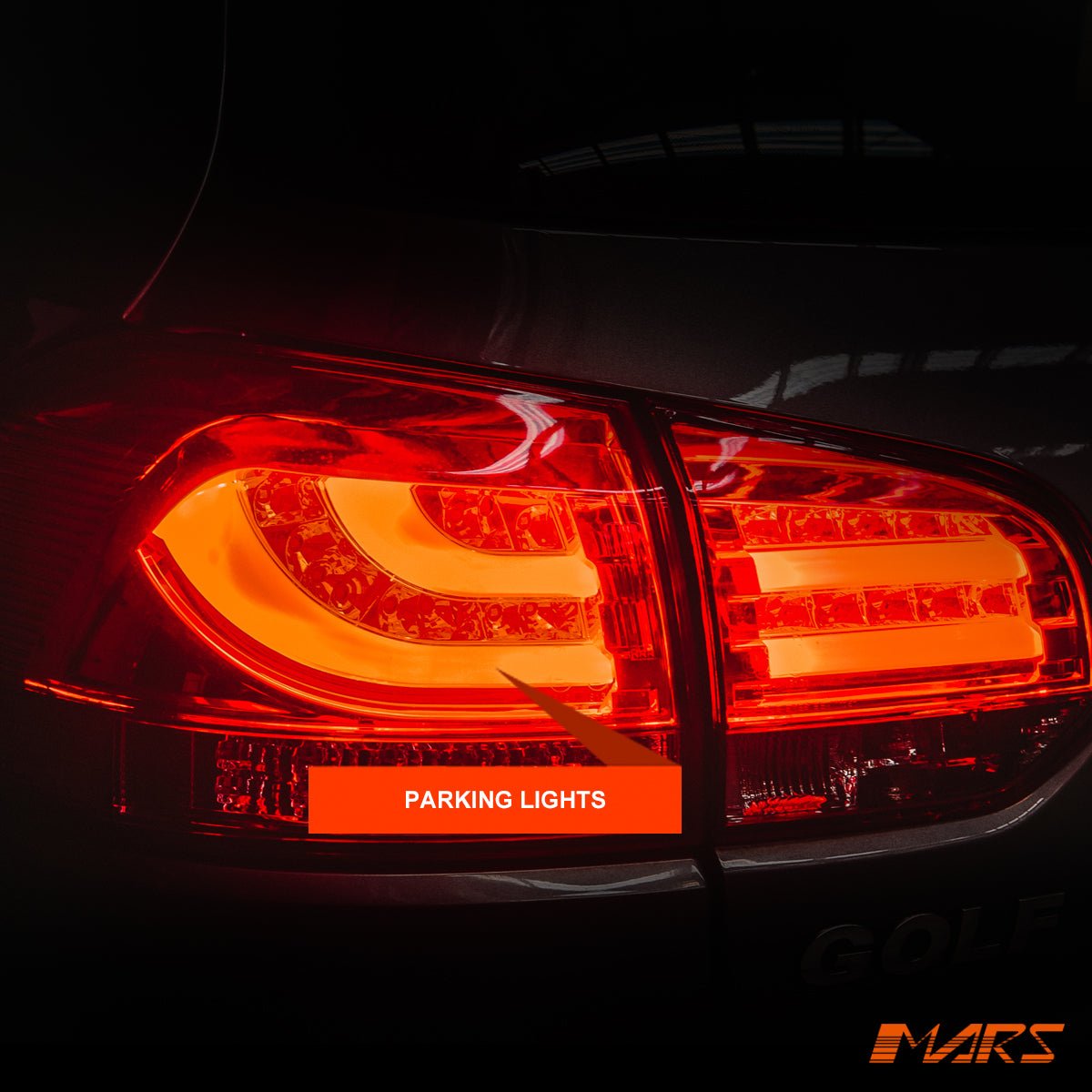 Clear Red R Style 3D LED Stripe Bar Tail lights for Volkswagen VW Golf VI 6 2008 - 2013 - Mars Performance