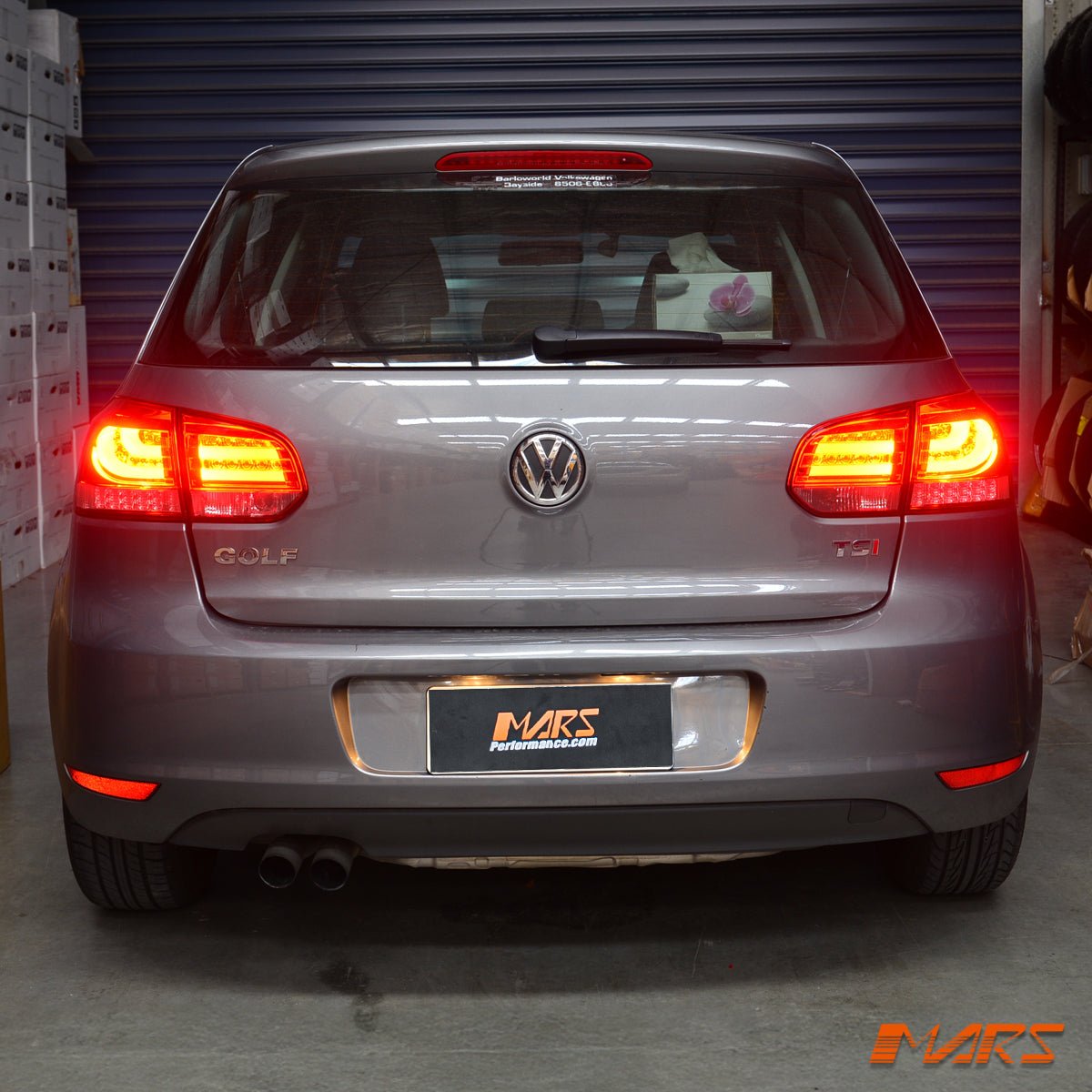 Clear Red R Style 3D LED Stripe Bar Tail lights for Volkswagen VW Golf VI 6 2008 - 2013 - Mars Performance