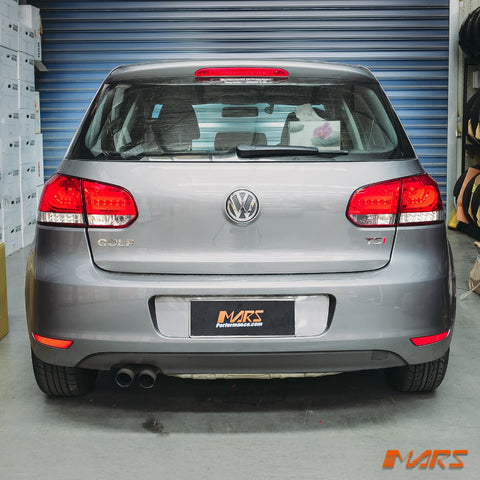 Clear Red R Style 3D LED Stripe Bar Tail lights for Volkswagen VW Golf VI 6 2008 - 2013 - Mars Performance