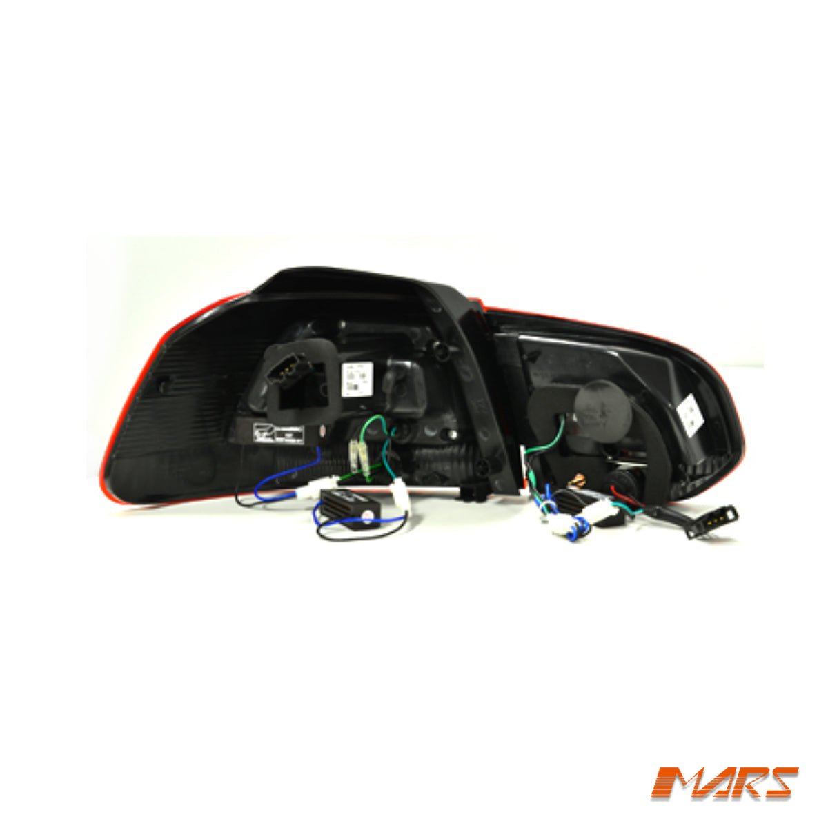 Clear Red R Style 3D LED Stripe Bar Tail lights for Volkswagen VW Golf VI 6 2008 - 2013 - Mars Performance