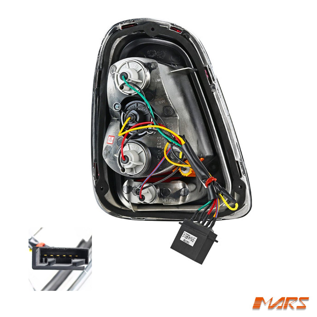 Clear Red Tail lights with 3D Stripe Bar & LED Indicators for Mini Cooper Hatch R56 LCI 2010 - 2013 - Mars Performance