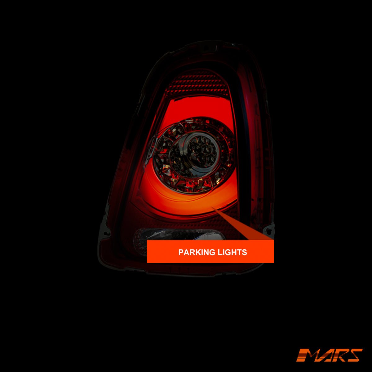 Clear Red Tail lights with 3D Stripe Bar & LED Indicators for Mini Cooper Hatch R56 Pre LCI 2007 - 2010 - Mars Performance