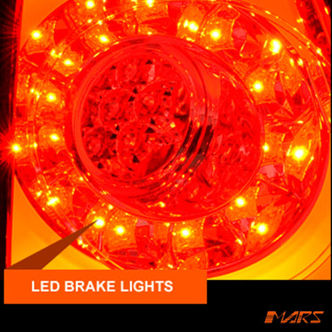 Clear Red Tail lights with 3D Stripe Bar & LED Indicators for Mini Cooper Hatch R56 Pre LCI 2007 - 2010 - Mars Performance