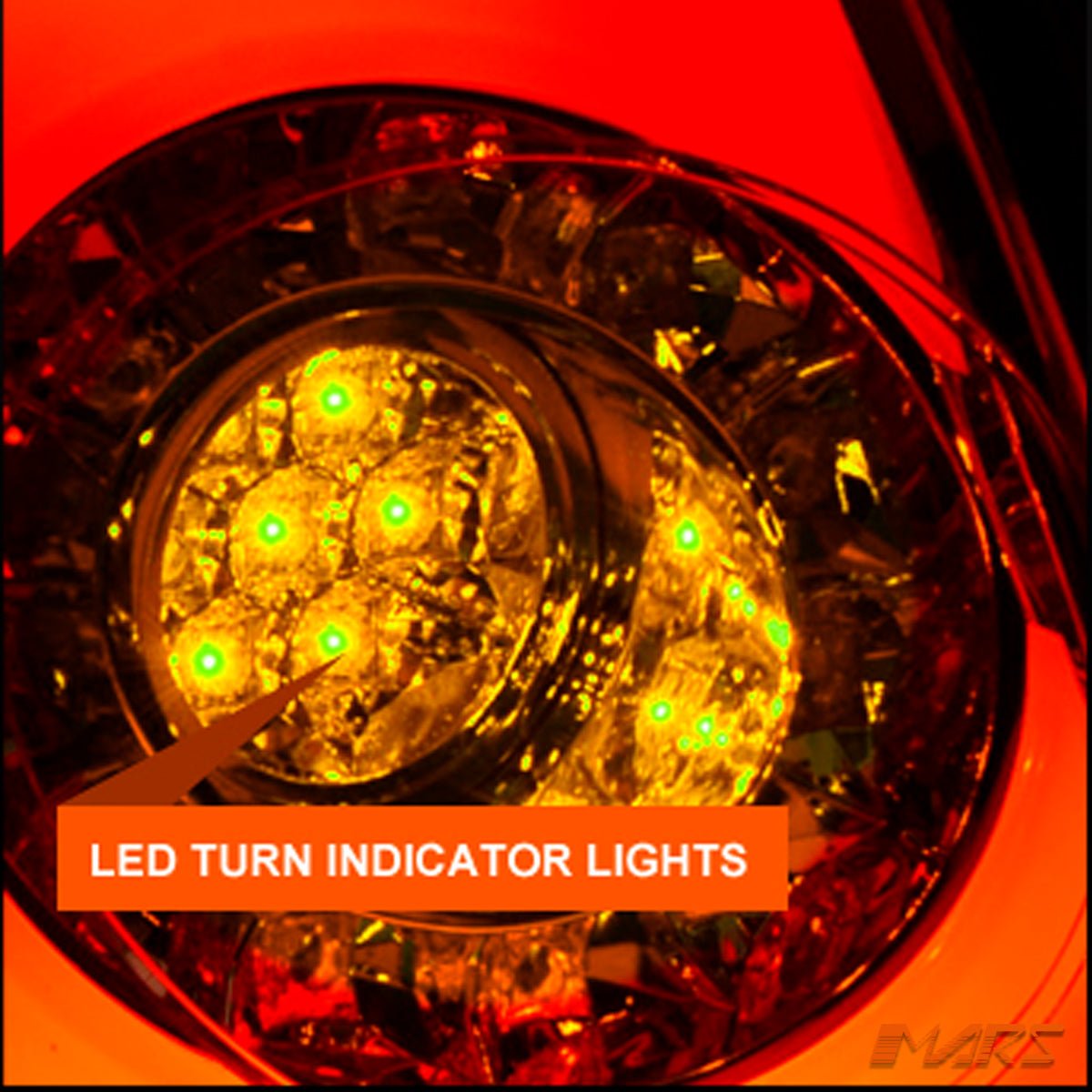 Clear Red Tail lights with 3D Stripe Bar & LED Indicators for Mini Cooper Hatch R56 Pre LCI 2007 - 2010 - Mars Performance