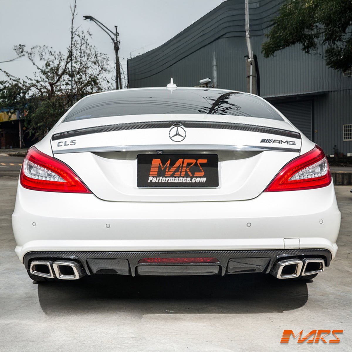 CLS63 AMG Style Carbon Fibre Rear Trunk Lip Spoiler Bodykit for Mercedes Benz CLS - Class W218 C218 2011 - 2017 - Mars Performance