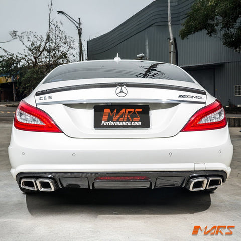 CLS63 AMG Style Carbon Fibre Rear Trunk Lip Spoiler Bodykit for Mercedes Benz CLS - Class W218 C218 2011 - 2017 - Mars Performance