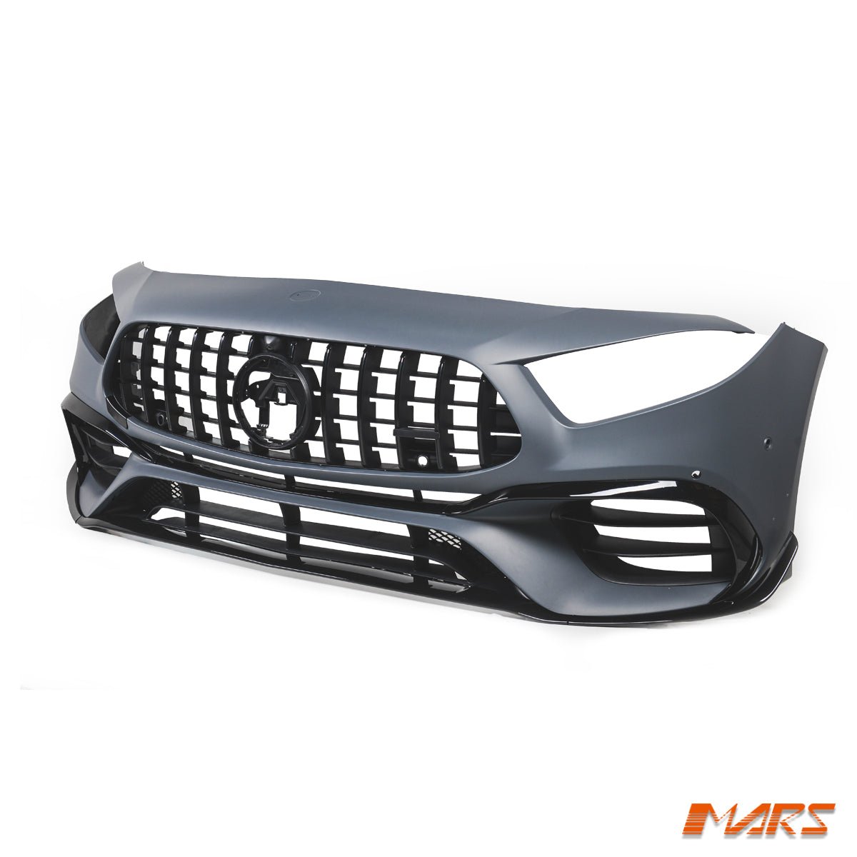 Completed Front Bumper Bar with Grill & Canards for Mercedes - Benz Genuine A45 A45S AMG W177 Hatch 2018 - 2024 - Mars Performance