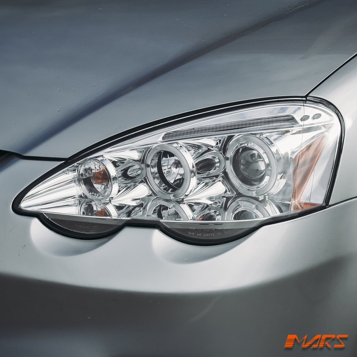 Crystal Clear Angel - Eyes Projector Head Lights for Honda Integra DC5 2001 - 2004 - Mars Performance