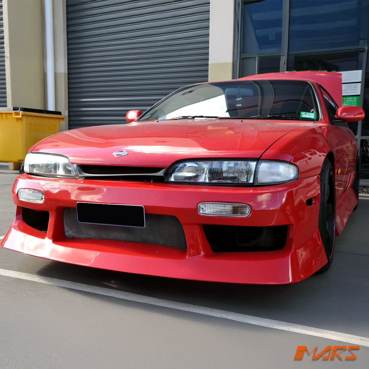 Crystal Clear Bumper bar Turn Signal Indicator Lights for Nissan 200SX Silvia S14 1993 - 1996 - Mars Performance