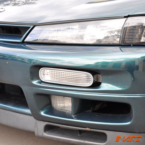 Crystal Clear Bumper bar Turn Signal Indicator Lights for Nissan 200SX Silvia S14 1993 - 1996 - Mars Performance