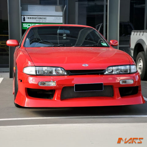 Crystal Clear Bumper bar Turn Signal Indicator Lights for Nissan 200SX Silvia S14 1993 - 1996 - Mars Performance