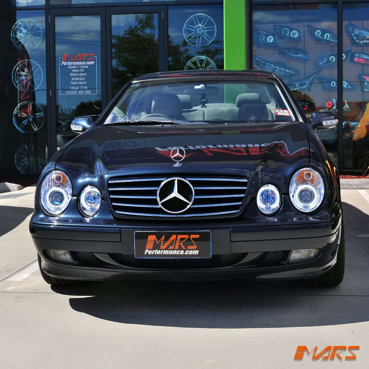 Crystal Clear CCFL Angel Eyes Prejector Head Lights for Mercedes - Benz CLK - Class W208 C208 A208 1997 - 2002 - Mars Performance