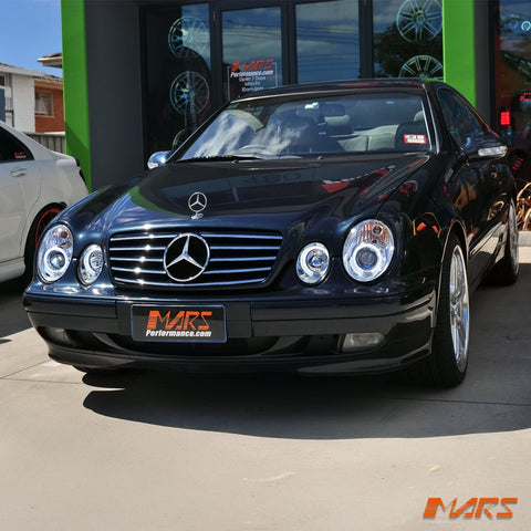 Crystal Clear CCFL Angel Eyes Prejector Head Lights for Mercedes - Benz CLK - Class W208 C208 A208 1997 - 2002 - Mars Performance