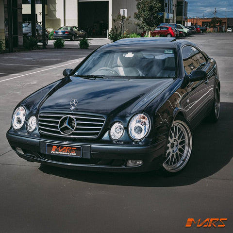 Crystal Clear CCFL Angel Eyes Prejector Head Lights for Mercedes - Benz CLK - Class W208 C208 A208 1997 - 2002 - Mars Performance