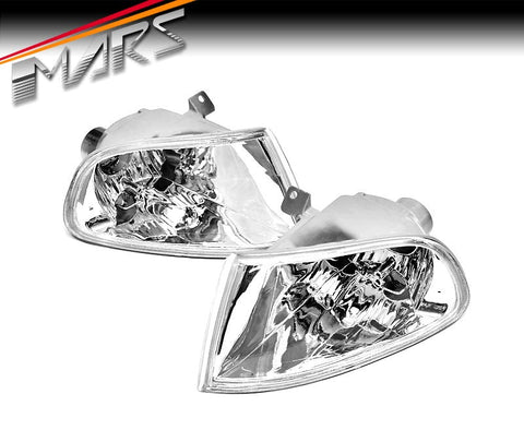 Chrome Crystal Clear Corner Lights For 1992-1995 Honda Civic EJ1/EJ2/EG3 - Direct Fit