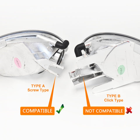 Crystal Clear Front Corner turn signal indicator lights for BMW 3 - Series E46 2001 - 2002 Pre LCI Coupe & Convertible & M3 - Mars Performance