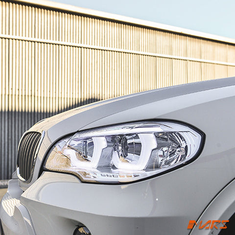 Crystal Clear LED DRL projector Head Lights for BMW X - Series X5 E70 2007 - 2010 Pre LCI - Mars Performance
