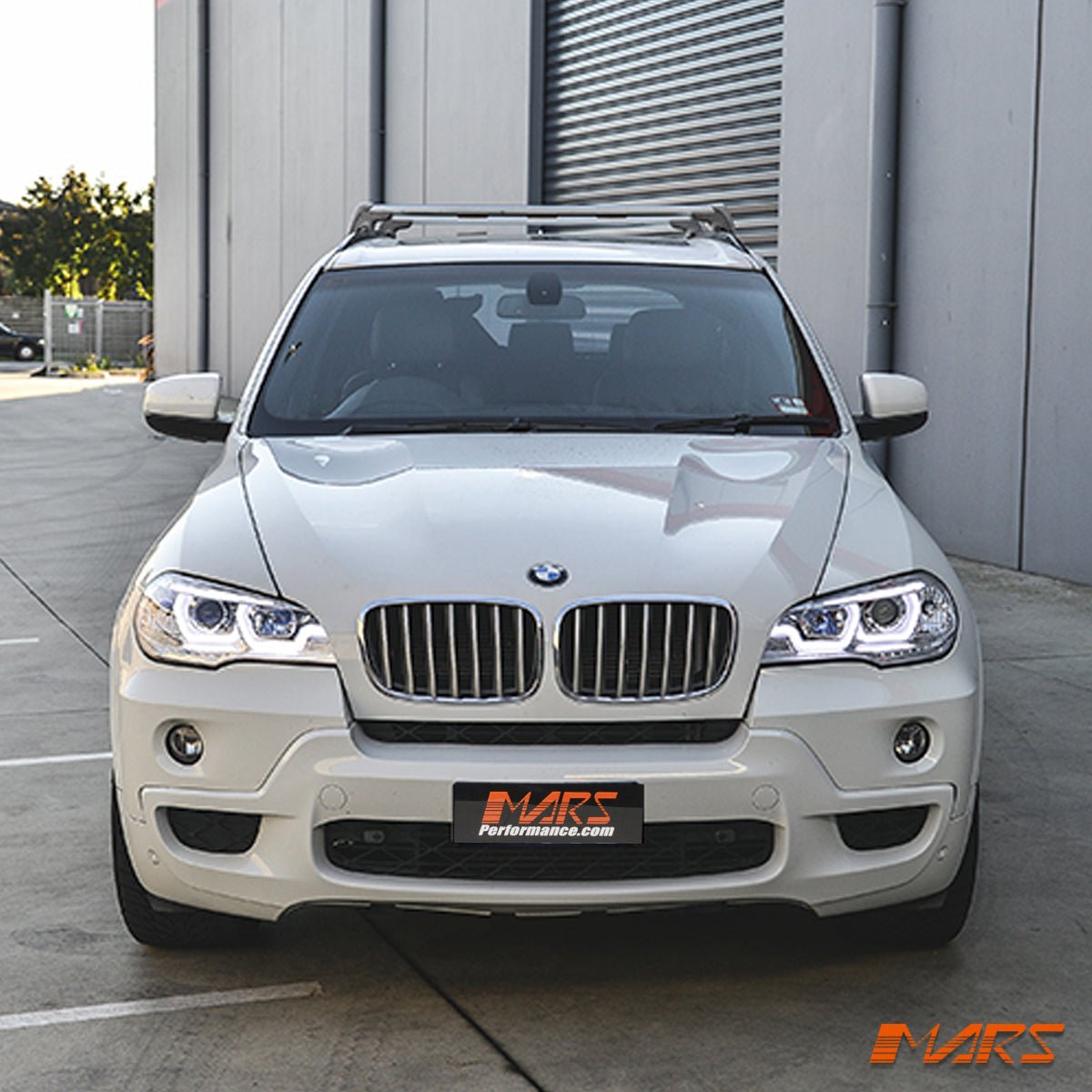 Crystal Clear LED DRL projector Head Lights for BMW X - Series X5 E70 2007 - 2010 Pre LCI - Mars Performance