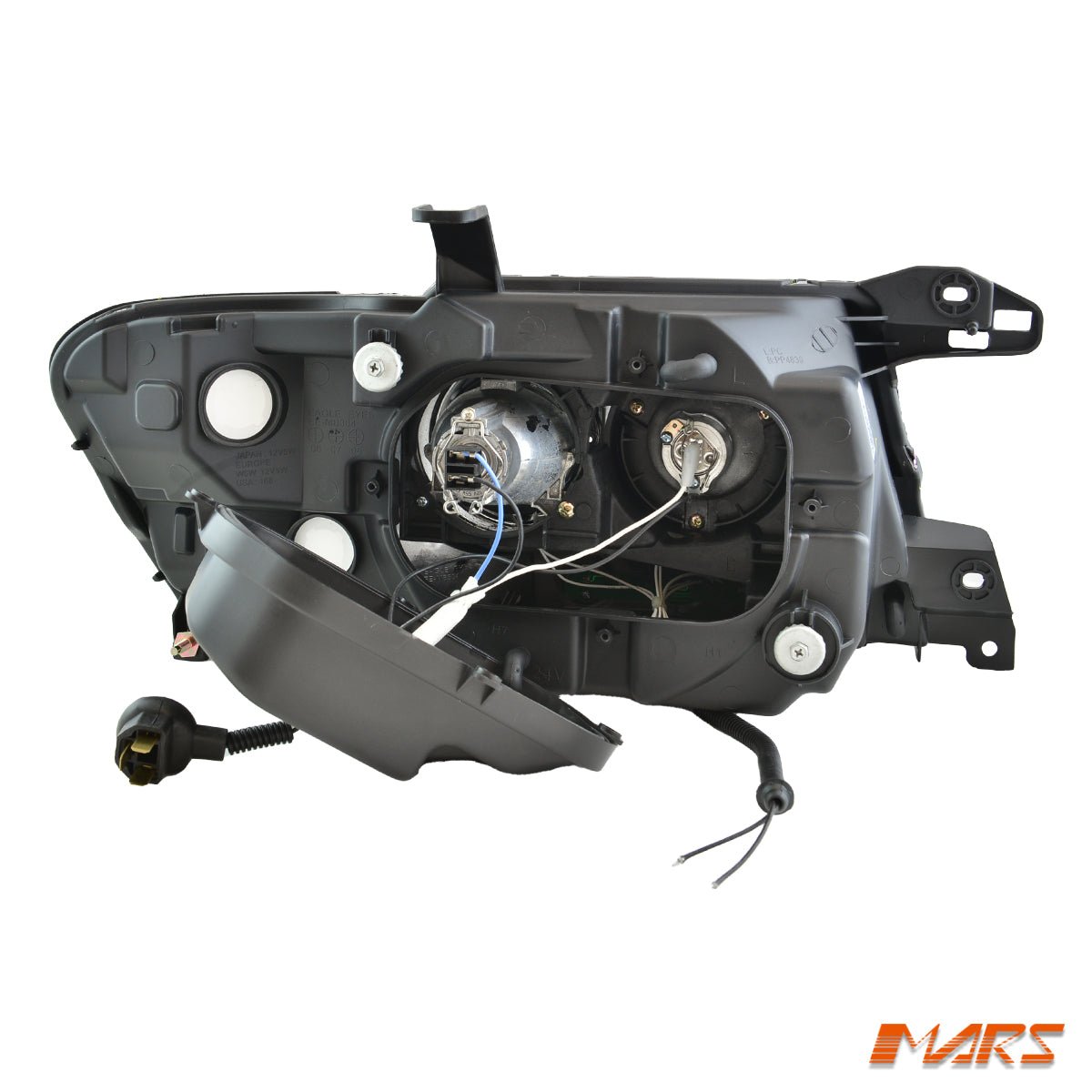 Crystal Clear LED High Power Angel Eyes Projector Head Lights for Mitsubishi Pajero 2000 - 2006 NP NM - Mars Performance