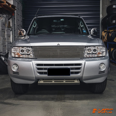 Crystal Clear LED High Power Angel Eyes Projector Head Lights for Mitsubishi Pajero 2000 - 2006 NP NM - Mars Performance