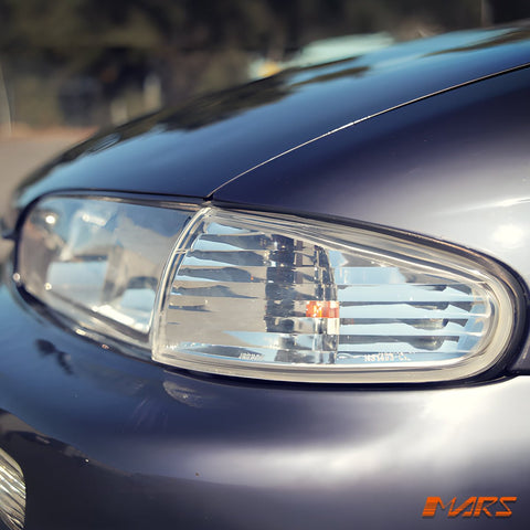 Crystal Clear Side Corner Parker Lights for Nissan 200SX Silvia S14 Series 1 1993 - 1996 - Mars Performance