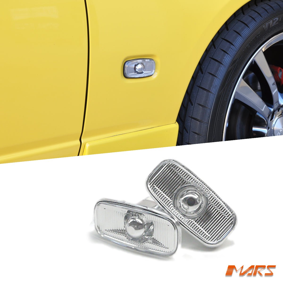 Crystal Clear Side Indicator Turn Signel Lights for Nissan 200SX Silvia S15 - Mars Performance