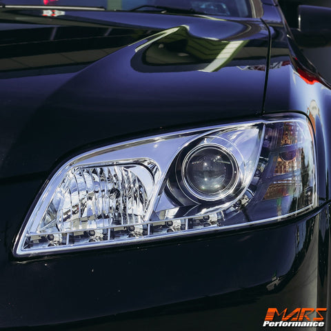 Crystal DRL LED Projector Head Lights for Holden Commodore & HSV VE Series 1 - Mars Performance