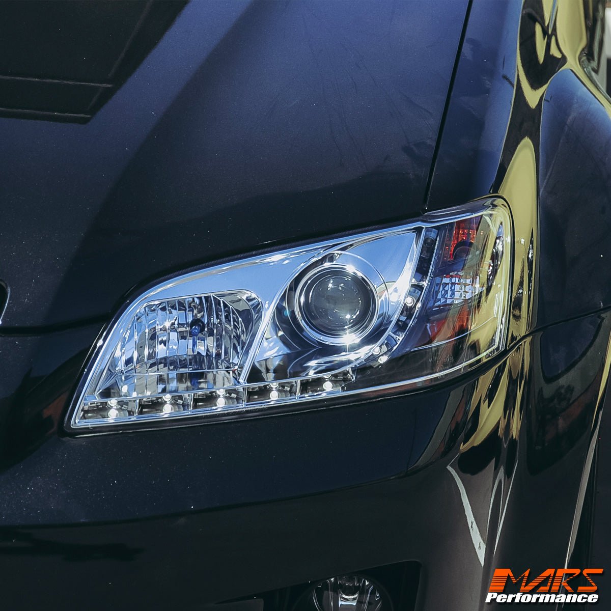 Crystal DRL LED Projector Head Lights for Holden Commodore & HSV VE Series 1 - Mars Performance