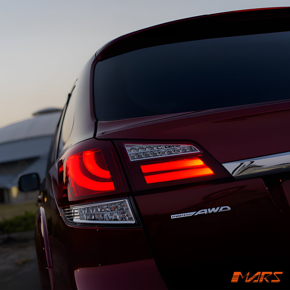 CRYSTAL - EYE Clear Red Full LED Tail lights with Sequential Indicator for Subaru 5GEN Liberty Legacy OutBack 2009 - 2014 Wagon - Mars Performance
