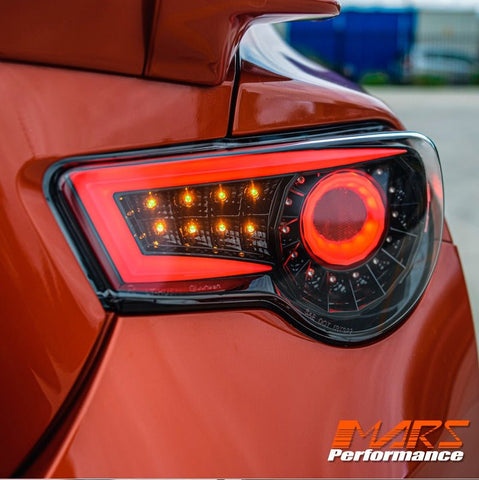 Crystal - Eye JDM Black Full LED Tail lights for Toyota 86 ZN6 GT GTS & Subaru BRZ ZC6 - Mars Performance