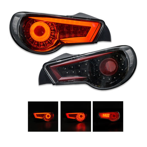 Crystal - Eye JDM Black Full LED Tail lights for Toyota 86 ZN6 GT GTS & Subaru BRZ ZC6 - Mars Performance