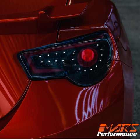Crystal - Eye JDM Black Full LED Tail lights for Toyota 86 ZN6 GT GTS & Subaru BRZ ZC6 - Mars Performance