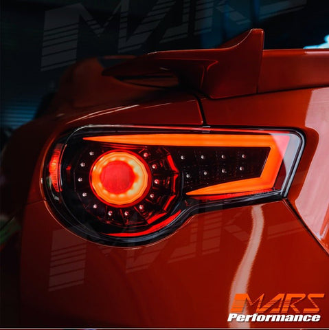 Crystal - Eye JDM Black Full LED Tail lights for Toyota 86 ZN6 GT GTS & Subaru BRZ ZC6 - Mars Performance